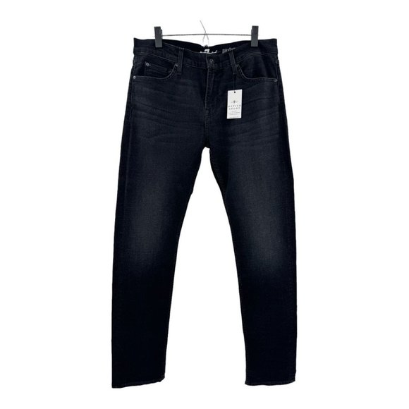 7 For All Mankind Paxtyn Slim Skinny Jeans 34x33 NWT - Picture 3 of 8